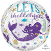 Picture of MERMAID WISHES ORBZ SEE-THRU BALLOON 15X16 INCH